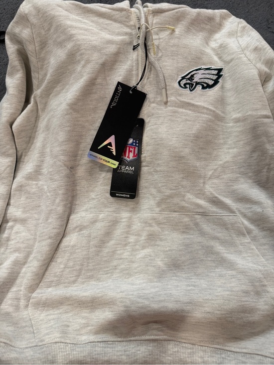 Antigua Sweaters - Antigua Philadelphia Eagles 1/2 Zip Front Pocket Hoodie NWT